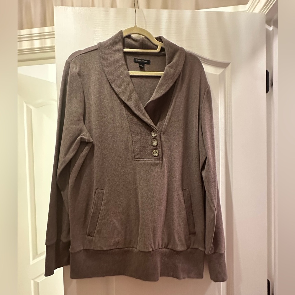 Banana Republic Chocolate Knit Cardigan
